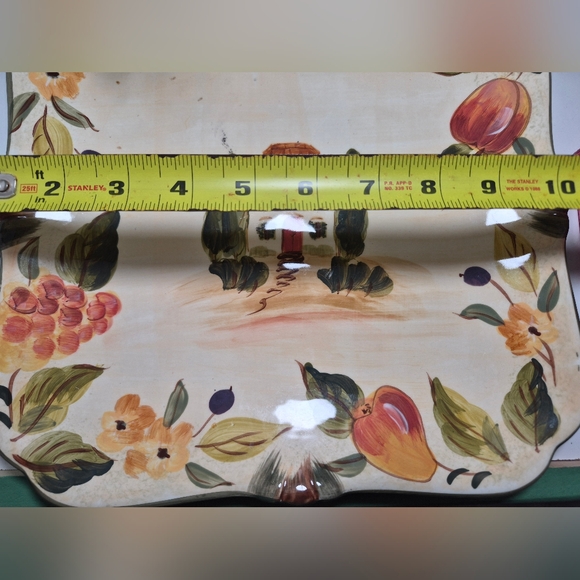 Certified International Pamela Gladding TOSCANA, 1 Dinner Plate, 11" square - Picture 4 of 4